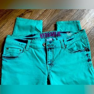 Hydraulic Teal Skinny Jeans